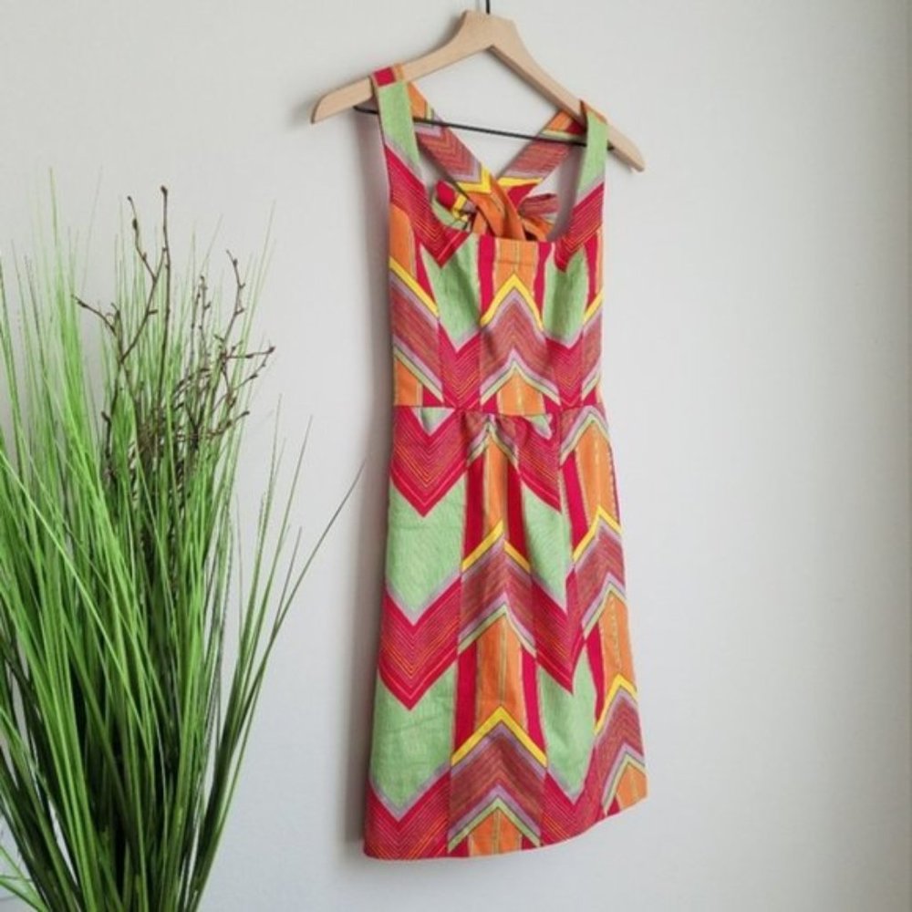 Judith March Colorful Chevron Dress - Picture 4 of 6